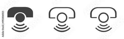 Laser sensor vector icon. Sensor icon

