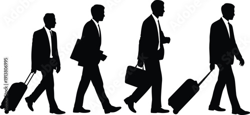 WebCollection of children silhouettes in various playful poses, boys and girls running, jumping, standing and crawling, black kid outlines isolated on white background