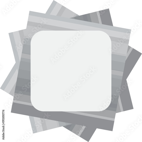 사각 메모지 텍스트 상자 배너