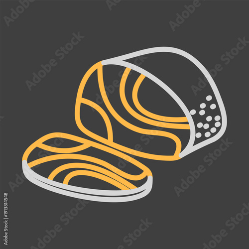 Pastirma Cured Meat Minimalistic Flat Icon