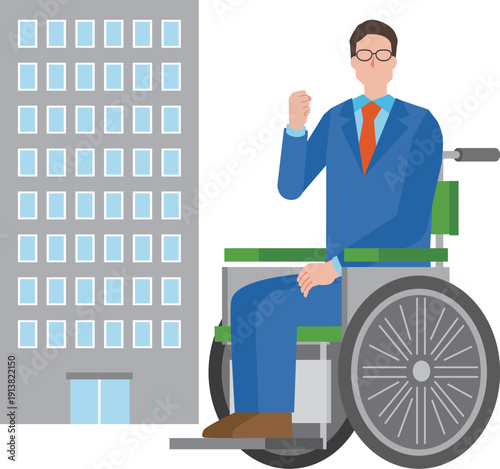 障がい者雇用のイメージイラスト