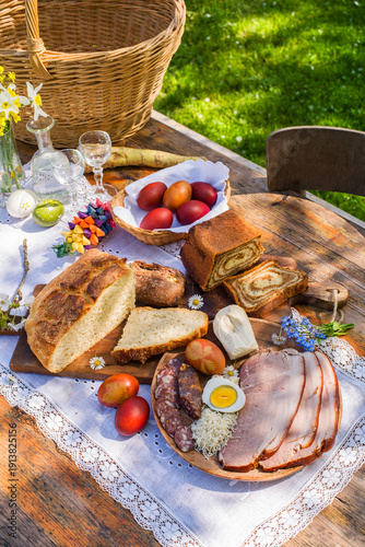 Easter table food