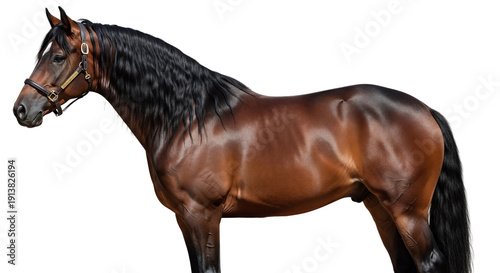 horse isolated on white background