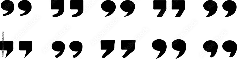Fototapeta premium Quote marks icon set. Quotes simple collection. 