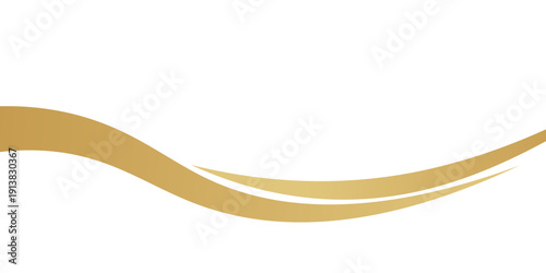 gold wave curve  golden wave corner shape for element  stripes ribbon golden graphic  striped gold. wave abstract geometric