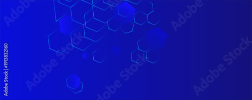 Scientific, technological molecular medical background.Genetic engineering and molecular structure, hexagon DNA network, science chemical and biotechnology concept, innovation technology, healthcare