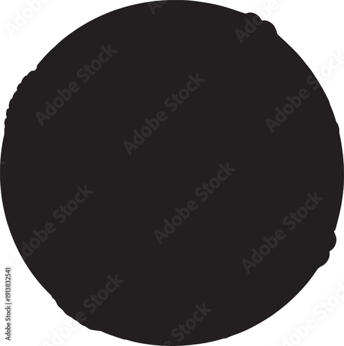 Silhouette of a perfect circle