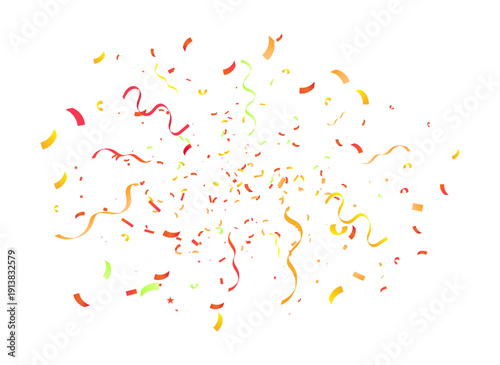 PNG Confetti Burst colorful Celebration Background