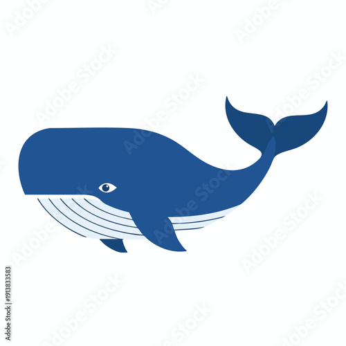 Blue Whale Iconic Silhouette