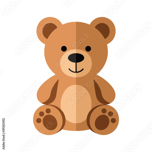 Cute Cartoon Teddy Bear Illustration