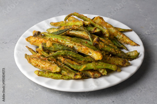 Homemade deep Fried Okra wi...