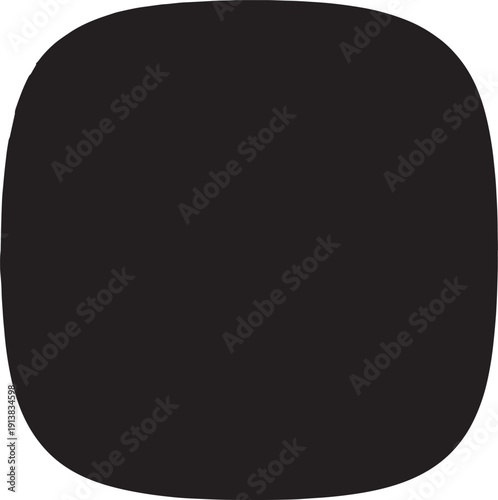 A black silhouette on a white background