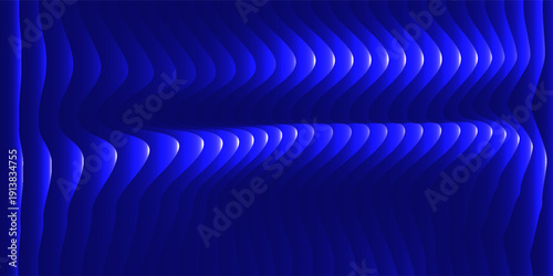 A mesmerizing abstract background featuring a gradient of vibrant blue and purple hues with wavy lines creating a dynamic pattern