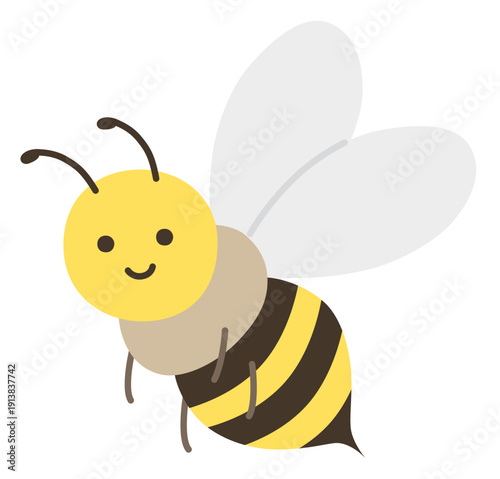 かわいいミツバチのベクターイラスト