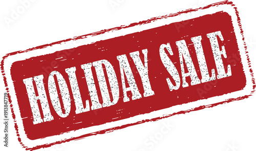 Vibrant holiday sale stamp for marketing promotions and discounts