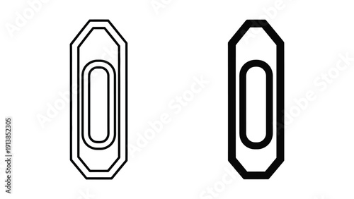 Black and white pill capsule icon set