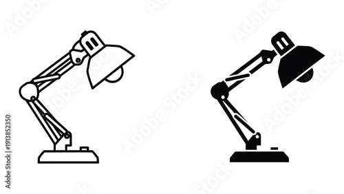 Desk lamps illustration