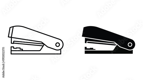 Stapler outline and silhouette
