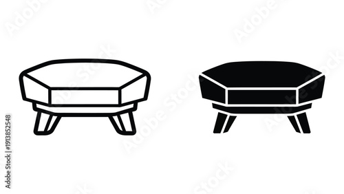 Coffee table illustration