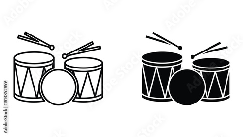Drum Set Illustration