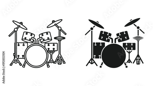 Drum Set Illustration
