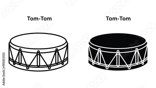 Tom-Tom Drum Illustration