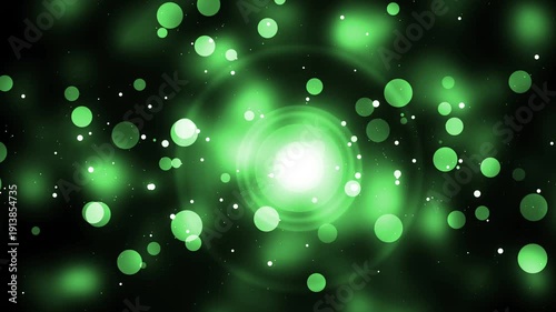 Warm glowing bokeh with lens flare background nimation, Soft glowing bokeh and lens flare centered on a bright light source