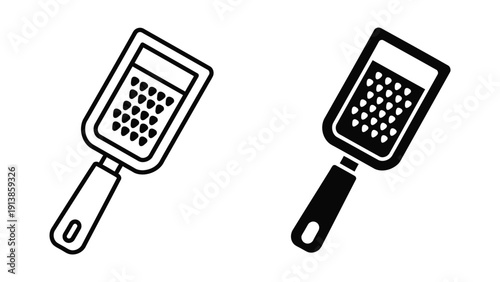 Grater icon set