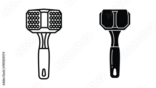 Hand massage roller isolated on white background