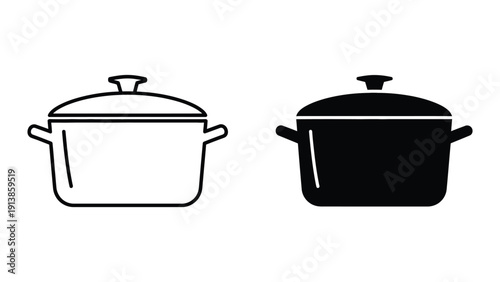 Pot and saucepan graphic