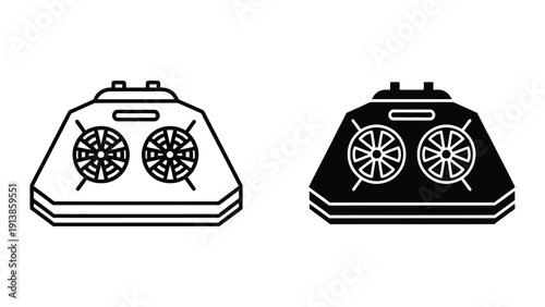 Scales icon black and white