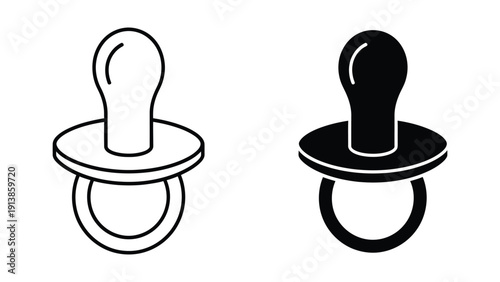 Baby Pacifiers Illustration