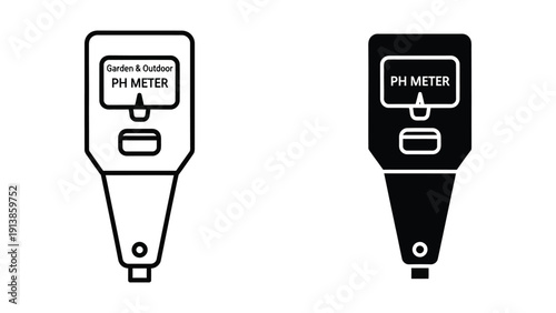 pH meter device illustration