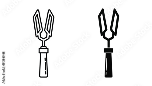 Fork and knife icons