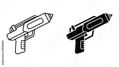 Futuristic Guns Illustration