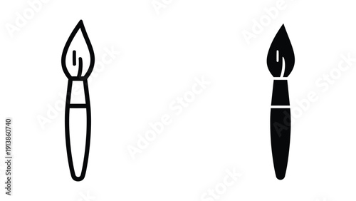 Paintbrushes illustration