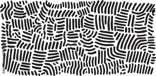 Black and white abstract organic brush stroke pattern, zebra skin texture