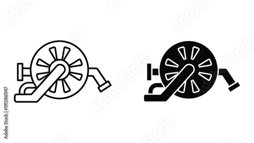 Simple icon of a potentiometer