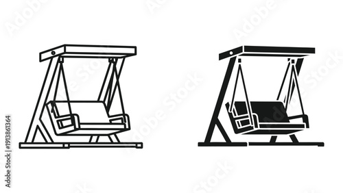 Porch swing illustration