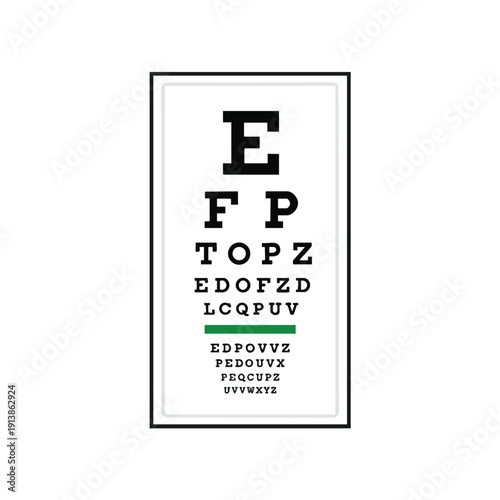 Eye Chart for Vision Testing