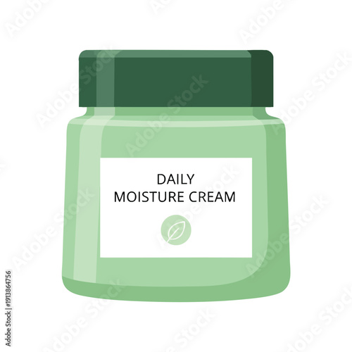 Moisturizing Cream Jar for Skincare Routine