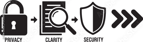 Data Protection and Security Concept Illustration