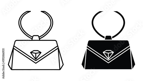 Handbag illustration set