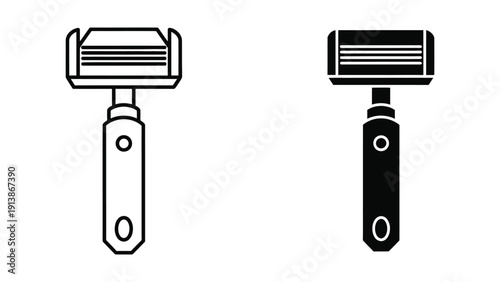 Safety razor illustration