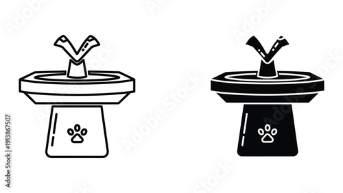 Pet drinking water bowls