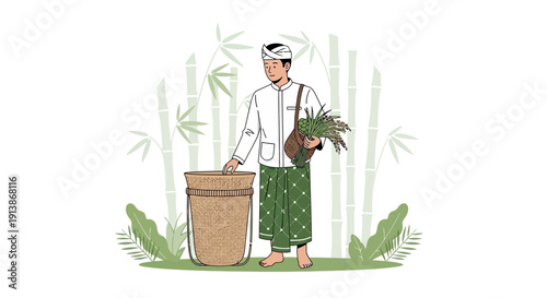 Cultural and Religious Ritual Ceremony with Traditional Atmosphere