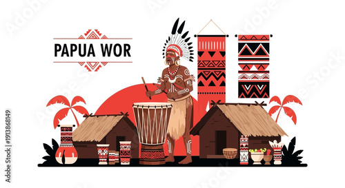 Cultural and Religious Ritual Ceremony with Traditional Atmosphere