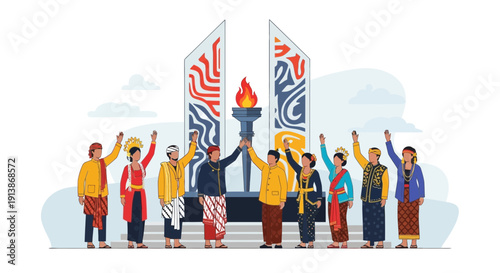 Cultural and Religious Ritual Ceremony with Traditional Atmosphere