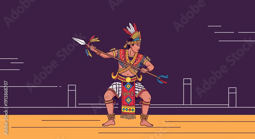 Cultural and Religious Ritual Ceremony with Traditional Atmosphere