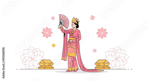 Cultural and Religious Ritual Ceremony with Traditional Atmosphere